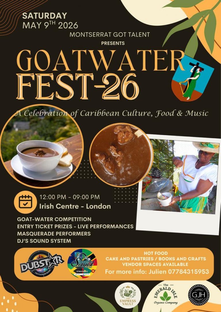 GoatWater Fest Poster | 12pm - 9pm, Saturday May 9th 2026, Irish Centre London.