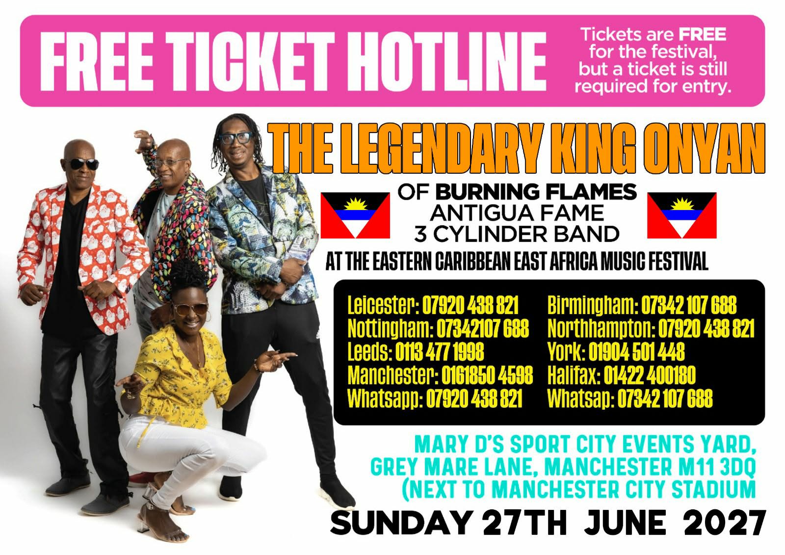 Montserrat Festival Calypso Monarch Event 2025 Flyer Front Page